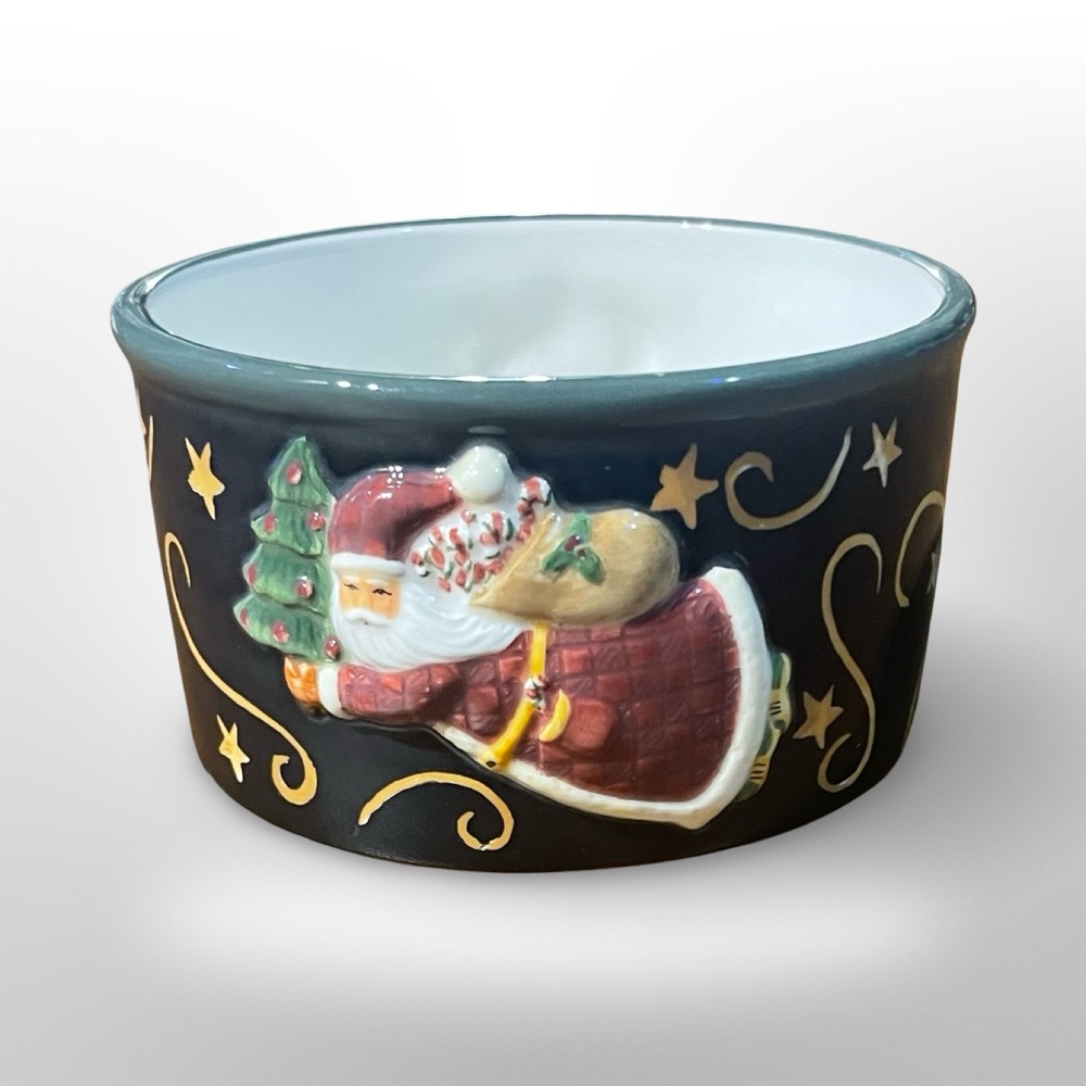 Certified International‎ Susan Winget Santa Claus Christmas Candy Dish Bowl
